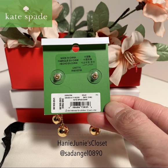 kate spade Jewelry Kate Spade Gold Earrings Poshmark